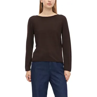 s.Oliver Feinstrickpullover mit Rollkanten Braun L