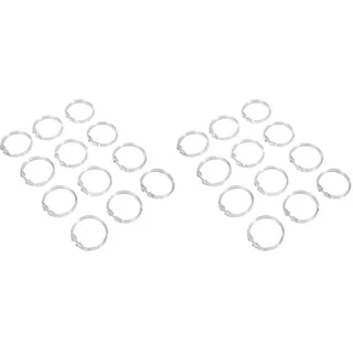 Wenko Duschvorhangringe groß Transparent 12er Set 12er Set Transparent (Packung mit 2)