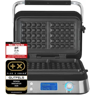 Gutfels Waffeleisen WAFFLE 5010 Schwarz-inox