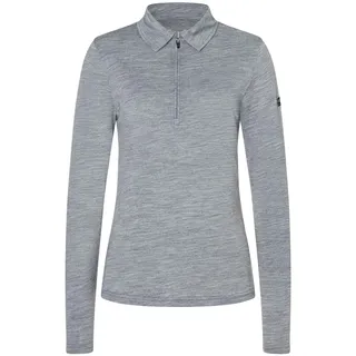 super.natural Zip Polo LS cashmere grey melange (55F) XS