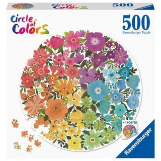 Puzzle Ravensburger Circle of Colors - Flowers 500 Teile