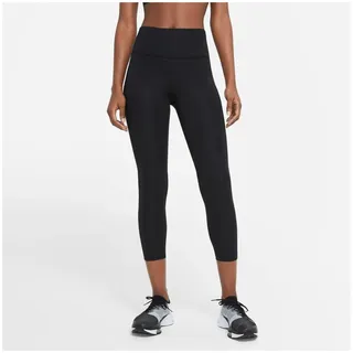 Nike Fast Crop Running Leggings Damen 010 black/reflective silv XS