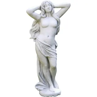 Schöne Frauenskulptur aus Steinguss perfekt für den Garten die Terrasse oder den Vorgarten ist Frostfest Witterungsbeständig und Neu 120cm H, PO...