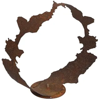 Estexo Dekofigur Gartendeko Edelrost Skulptur Gartenskulptur Rost Figur Dekoration Deko 48 cm
