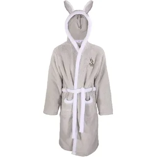 Disney Damen-Bademantel, superweiches Fleece, Bambi-Bademantel, grau, L/X-Large - L-XL