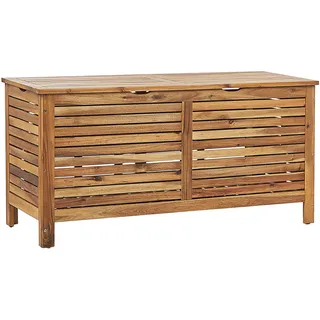Beliani Auflagenbox 130 x 64 x 48 cm Hellbraun