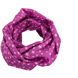 bettina bruder - Damen-Loop Schlauchschal Sterne brombeer rosa - 100% Baumwolle