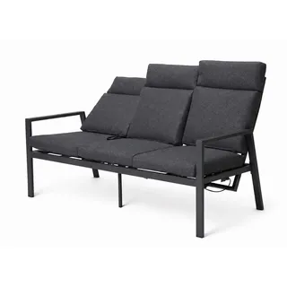 Gardissimo Turin 3 Sitzer 360 x 60 x 91 cm Grau