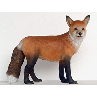 XL Premium Fuchs 65cm lebensgross Garten Deko Figur inkl. Spedition