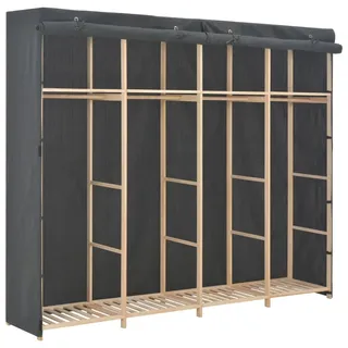 vidaXL Kleiderschrank Livvy 200 x 170 x 40 cm Grau