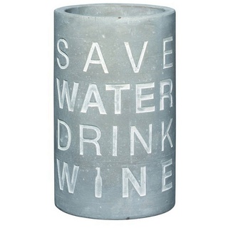 Räder Design Kochtopf Räder Vino Beton Weinkühler "Save Water Drink Wine" 10404