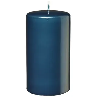 Kopschitz Kerzen Kerzen Stumpenkerzen Blau Petrol, 80 x 40 mm, 12 Stück