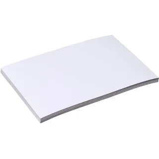 100 Magnetetiketten beschreibbar 70 x 100 mm  | weiß, Ferrit|PVC