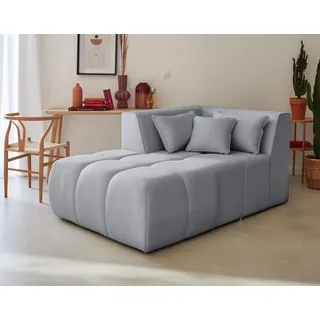 Lisa Design - Caracas - Modulsofa Recamiere Links - Aus Stoff - Grau