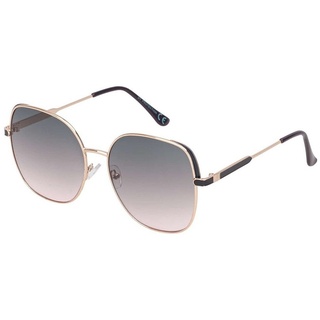 BEZLIT Eyewear Pilotenbrille Rundglas Designer Damen Sonnenbrille (1-St) mit violett, rosa, grau-rosa, braun-blau und braunen Linsen lila