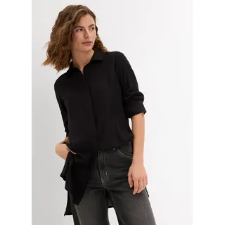 bonprix Longbluse schwarz L