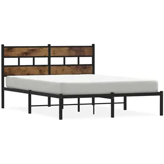 vidaXL Metallbett 140 x 190 cm Brown