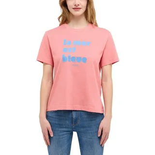 MUSTANG T-Shirt Style Alma mit Statement-Print rosa M (38/40)