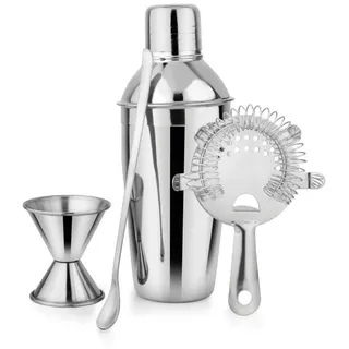 BURI Messbecher Edelstahl Cocktail-Set Shaker Messbecher 500ml Flaschenöffner Barmixer, Edelstahl