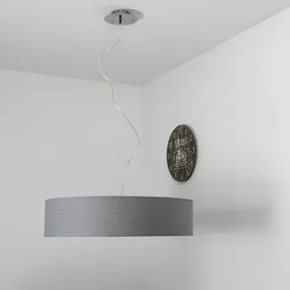 Xxl Hängeleuchte In Grau Rund