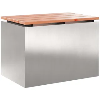 vidaXL Gartenbank 60 x 40 x 43 cm Silber
