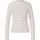 Geripptes Langarmshirt im Slim Fit weiß creme 46