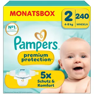 Pampers Premium Protection Gr. 2 (4-8 kg) 240 St.