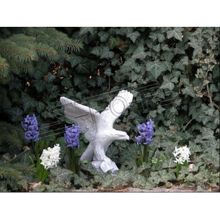 JVmoebel Skulptur Figur Adler Garten Statue Skulptur Skulpturen Figuren Statuen weiß