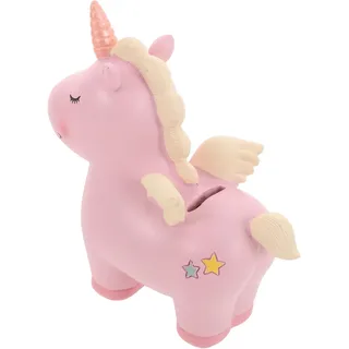 Einhorn-spardose Für Jungen Und Mädchen, Mädchenzimmer-dekoration, Kompaktes Kunstharz, Partygeschenk, Geeignet Für Standardmünzen, Wohn- Und Schlafzimmer