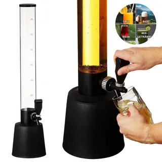 Cepewa Biersäule mit Zapfhahn Trinksäule Biertower 3,5l skaliert bis 3,0 Liter