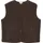 Teddy-Weste Relaxed Fit Braun 44