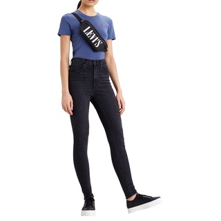 Levi's Damen Mile High Super Skinny Jeans, Black Ground, 25W / 32L