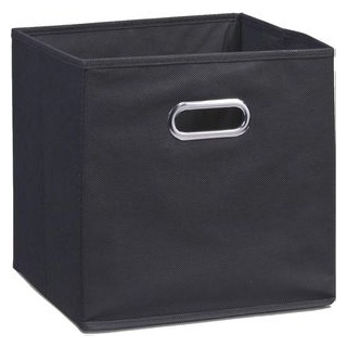 Zeller Aufbewahrungskorb 14133, 21L, 28 x 28 x 28 cm, Stoff, schwarz