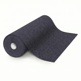 Floordirekt Nadelvlies Teppichboden 200x400 cm – Strapazierfähiger Teppich mit Schaumrücken, trittschalldämmend & kälteisolierend, individuell zuschneidbar für Wohnraum & Büro Anthrazit