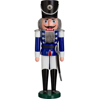 Nußknacker Husar blau groß HxBxT = 50x15x12cm NEU Weihnachten Seiffen Nutcracker