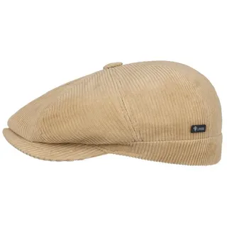 Lipodo Flat Cap (1-St) Cordcap mit Schirm, Made in Italy beige L (58-59 cm)