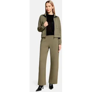 Betty Barclay Shirtjacke Sweatjacke Rippenstruktur Dusty Olive 48
