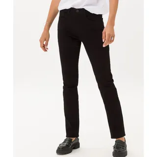 5-Pocket-Jeans BRAX "Style CAROLA" Gr. 42K (21), Kurzgrößen, schwarz Damen Jeans 5-Pocket-Jeans