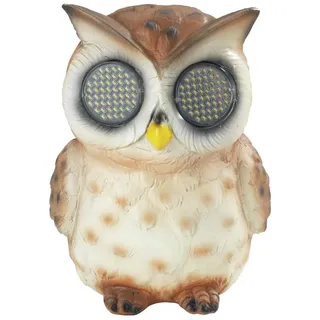 Maximex Solar Gartenfigur Eule Polyresin 9,8 x 13 x 9,3 cm 1 Stück mehrfarbig
