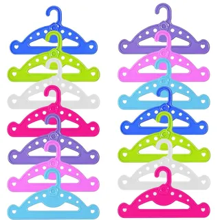 LAKJUOZ 14Er-Pack Babykleiderbügel, Zubehör Für Baby Born Puppen, Passend Für Baby Born Puppenkleiderschränke Und Puppenkleiderbügel