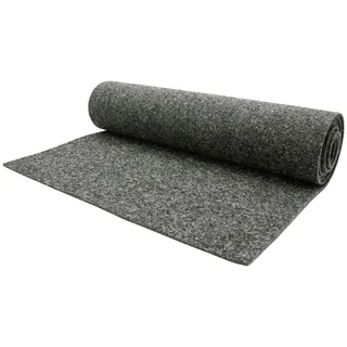 Nadelvliesteppich "MERLIN, Made in Netherlands", grau, B:200cm H:5,2mm L:400cm, Nadelfilz, PRIMAFLOR-IDEEN IN TEXTIL, Teppiche, Flachgewebe, Nadelvlies, meliert, besonders robust & strapazierfähig