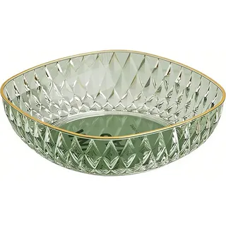 BJ Green mit Goldrand 24cm Quadrat Obstteller