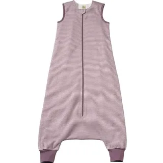 Schlafsack mit Beinen 1,5 TOG, mit Ringeln, lila, 110 cm