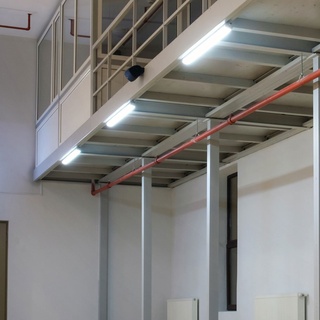 3x LED Wannen Leuchten Industrie Lager Hallen Decken Lampen Feucht Raum Beleuchtung Garagen Röhren