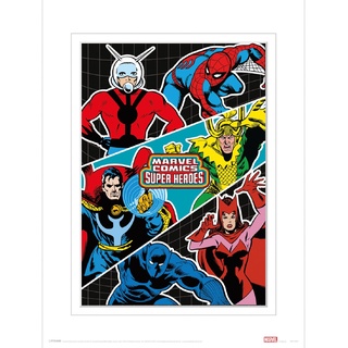 Pyramid International Marvel-Poster, gerahmt, 30 x 40 cm, Marvel-Geschenk für Männer, Marvel-Geschenke für Frauen und Marvel-Geschenke für Jungen und Mädchen