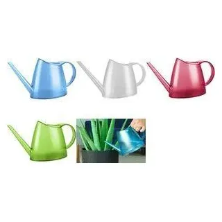 EDA Gießkanne FUCHSIA, 1,5 Liter, transparent-himbeere aus robustem Kunsstoff, extra lange Tülle für tropffreies - 1 Stück (022180 RA. FB C)