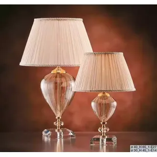 JVmoebel Tischleuchte Kristall Tischlampe im Art déco Stil mit eleganten Details, Made in Europa beige