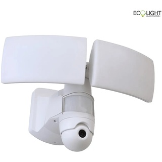 Lutec / Eco-Light LED Kameraleuchte LIBRA, 36W, 2700-6500K, 3400lm, IP44, mit Kamera & Bewegungsmelder, weiß ECO-7632406053