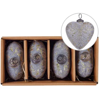 WEIHNACHTSBAUMKUGELN 13 cm Grau Feriable