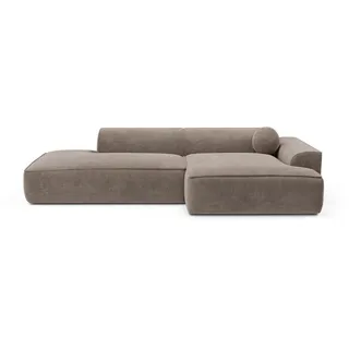 Sia Home Ecksofa, Taupe, Textil, 1-Sitzer, L-Form, Ottomane rechts,Rechteckig, 300x155 cm, Wohnzimmer, Sofas & Couches, Wohnlandschaften, Ecksofas